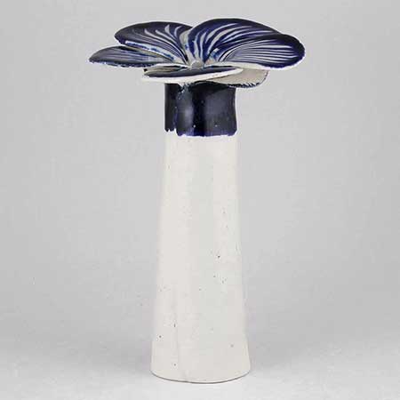 Inger Persson Rörstrand Art Pieces konstkods Flower sculpture, height 18 cm