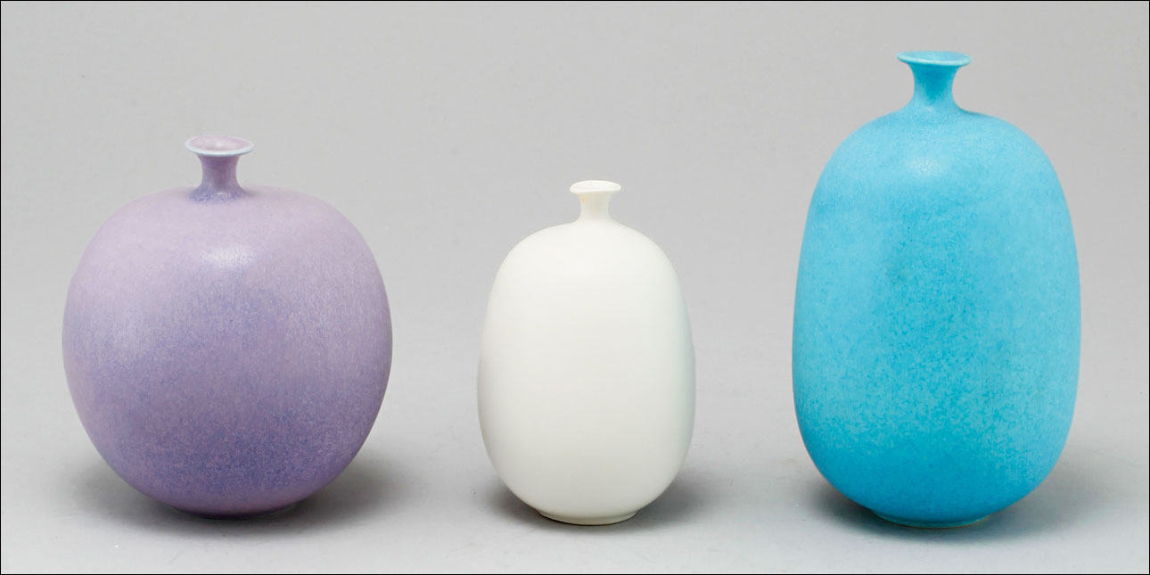 Inger Persson Rörstrand Balloon Vases The three sizes of ballon vases, about 12 cm, 13 cm, and 16 cm