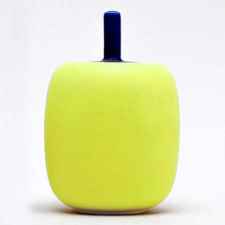 Inger Persson Rörstrand Pro Arte Green jar ”Trippel” (Triple), height 14 cm