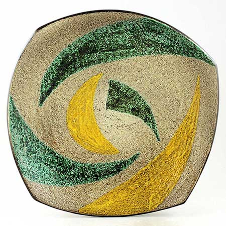Ingrid Atterberg Upsala–Ekeby Campo Dish. Model 2523. Length 31 cm