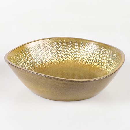 Ingrid Atterberg Upsala–Ekeby Daria Bowl. Model 2617. Length 29 cm