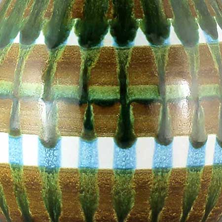 Ingrid Atterberg Upsala–Ekeby The brown/green/turquoise Faenza decor