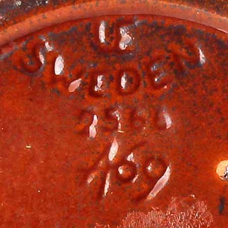 Ingrid Atterberg Upsala–Ekeby The lower side of a Kastanj object