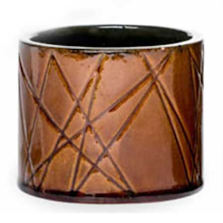 Ingrid Atterberg Upsala–Ekeby Kastanj Vase. Model 2562. Height 5,5 cm