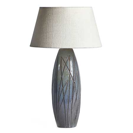 Ingrid Atterberg Upsala Ekeby Lansett Lamp base. Model 2269. Height 28,5 cm
