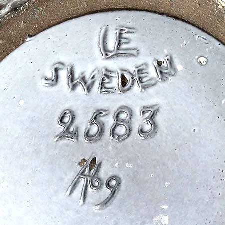 Ingrid Atterberg Upsala–Ekeby The lower side of a Verona object