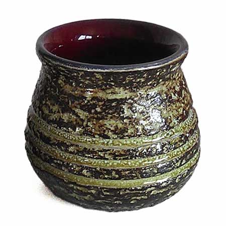 Ingrid Atterberg Upsala–Ekeby Vesuv Vase. Model 2478. Height 7,5 cm