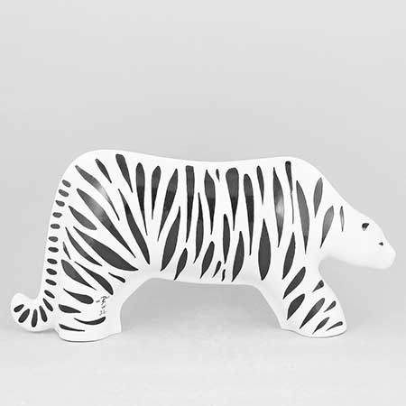 Jackie Lynd Rörstrand Animals Tiger, length 23 cm