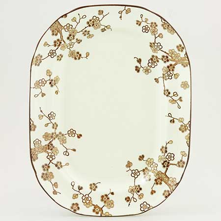 Jackie Lynd Rörstrand Japonica Dish, length 28 cm (11.0 in) and 32 cm (12.6 in)