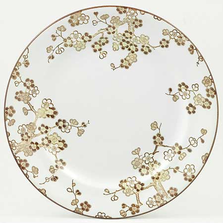 Jackie Lynd Rörstrand Japonica Flat plate, diameter 18 cm (7.1 in), 21 cm (8.3 in), 24 cm (9.4 in), and 27 cm (10.6 in)