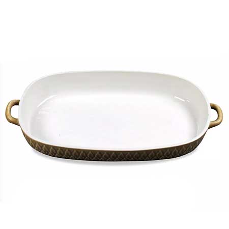 Jens Quistgaard Kronjyden Relief Bowl, length 36 cm