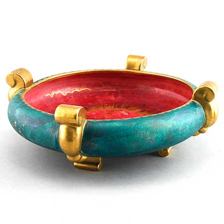 Josef Ekberg Gustavsberg Luster Glaze Bowl, diameter 31 cm