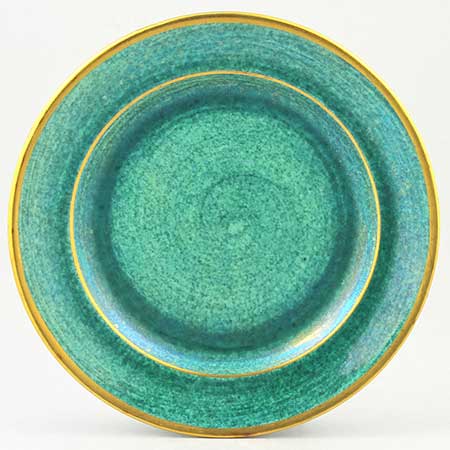Josef Ekberg Gustavsberg Luster Glaze Dish, diameter 19 cm