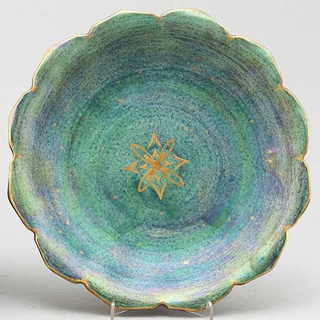 Josef Ekberg Gustavsberg Luster Glaze Dish, diameter 25 cm