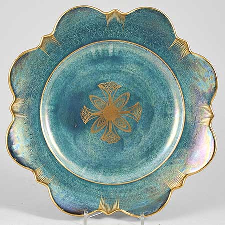 Josef Ekberg Gustavsberg Luster Glaze Dish, diameter 30 cm