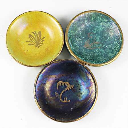 Josef Ekberg Gustavsberg Luster Glaze Dish, diameter 6,5 cm