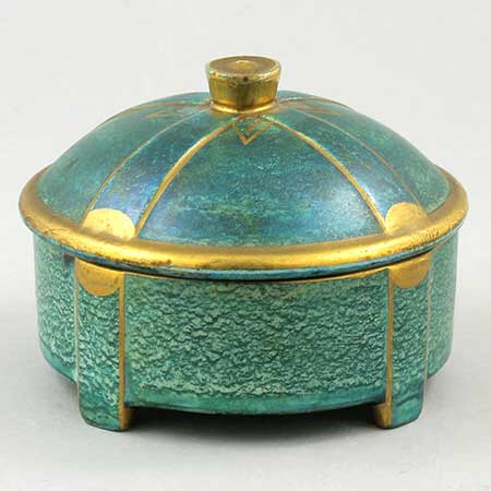 Josef Ekberg Gustavsberg Luster Glaze Jar, diameter 10 cm
