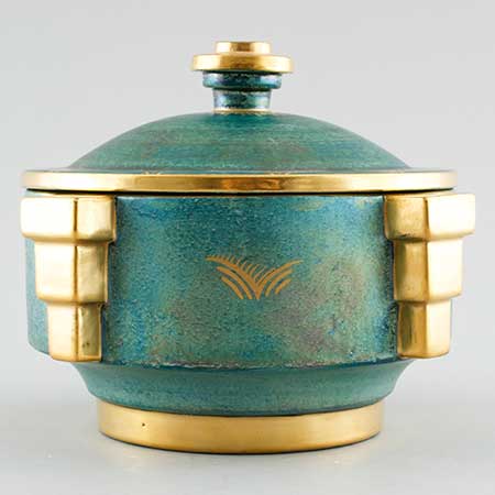 Josef Ekberg Gustavsberg Luster Glaze Jar, diameter 22 cm