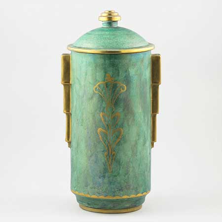 Josef Ekberg Gustavsberg Luster Glaze Urn, height 31 cm