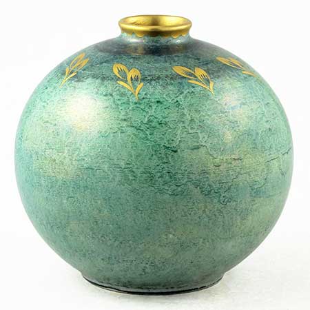 Josef Ekberg Gustavsberg Luster Glaze Vase, height 13 cm