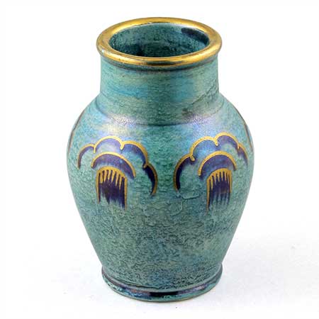 Josef Ekberg Gustavsberg Luster Glaze Vase, height 11 cm