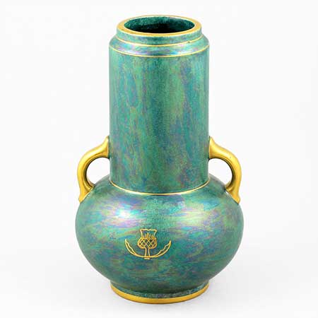 Josef Ekberg Gustavsberg Luster Glaze Vase, height 19 cm