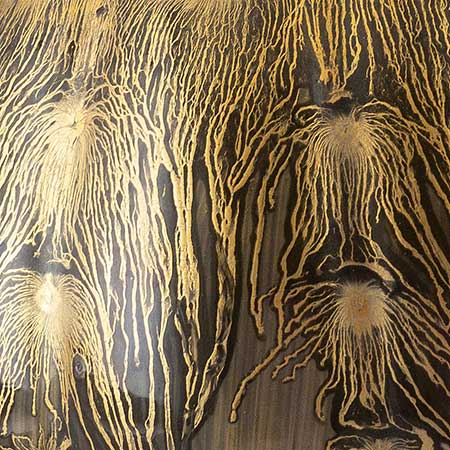 Josef Ekberg Gustavsberg Luster Glaze Golden brown