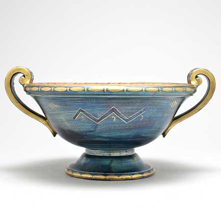 Josef Ekberg Gustavsberg Luster Glaze Bowl, width 38 cm
