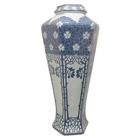 Josef Ekberg Gustavsberg Sgraffito Urn, height 81 cm