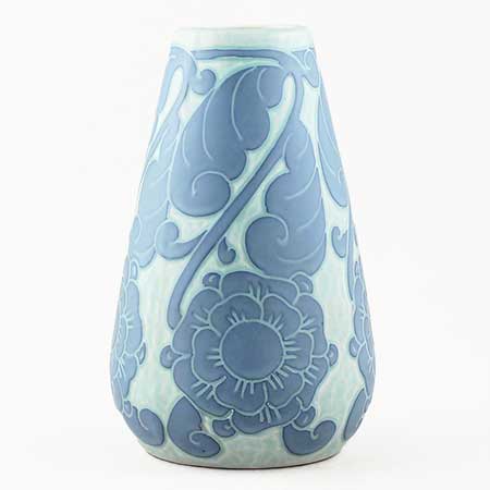 Josef Ekberg Gustavsberg Sgraffito Vase, height 19 cm