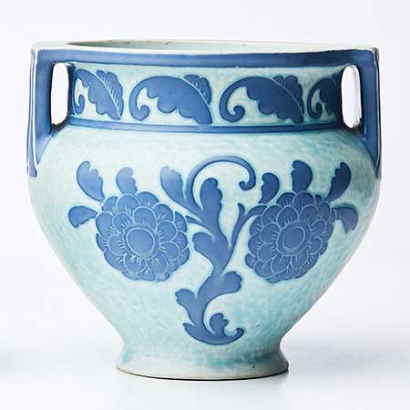 Josef Ekberg Gustavsberg Sgraffito Vase, height 16 cm
