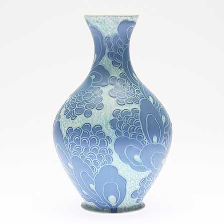 Josef Ekberg Gustavsberg Sgraffito Vase, height 30 cm