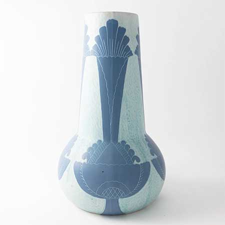 Josef Ekberg Gustavsberg Sgraffito Vase, height 37 cm