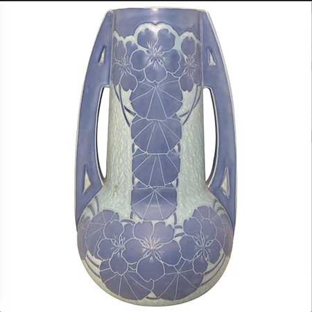 Josef Ekberg Gustavsberg Sgraffito Vase, height 36 cm
