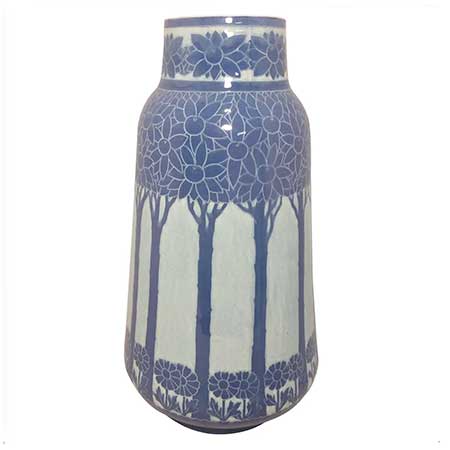 Josef Ekberg Gustavsberg Sgraffito Vase, height 41 cm