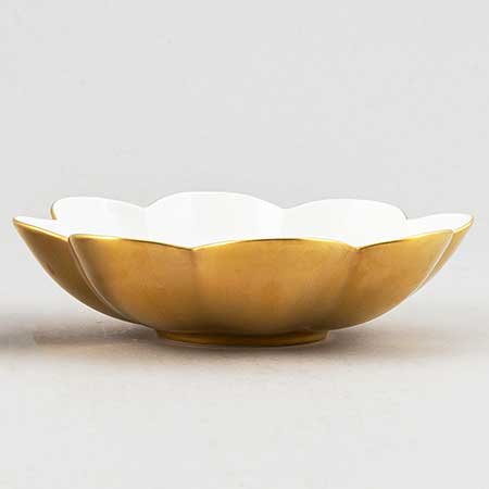 Karin Björquist Rörstrand Nobel Golden bowl, diameter 17 cm