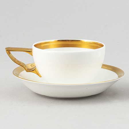 Karin Björquist Rörstrand Nobel Mocha cup and saucer