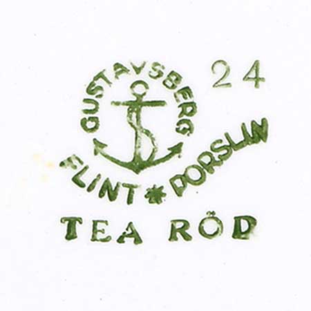 Karin Björquist Gustavsberg Tea The lower side of a Tea object
