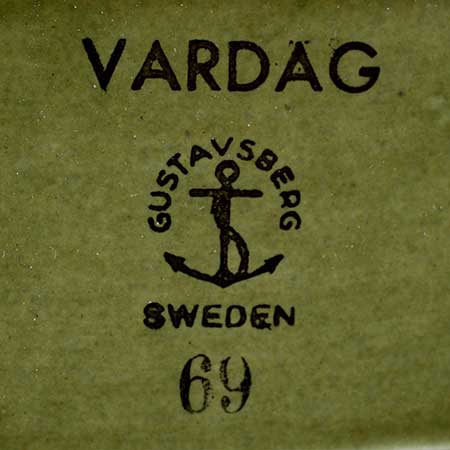Karin Björquist Gustavsberg The lower side of a Vardag object 