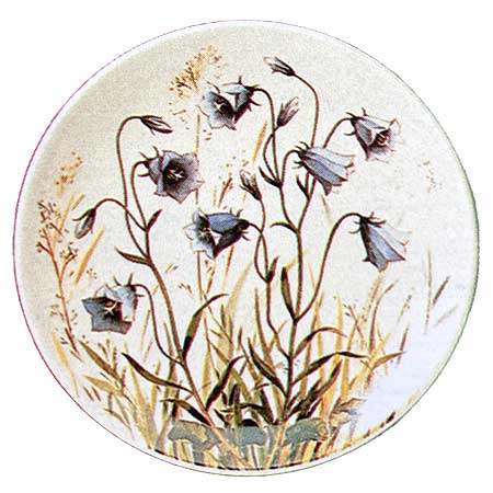 Kirsti Brandt Arabia Provincial Flowers Wall Plaque Kissankello (Bluebell)