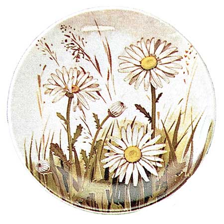 Kirsti Brandt Arabia Provincial Flowers Wall Plaque Päivänkakkara (Daisy)