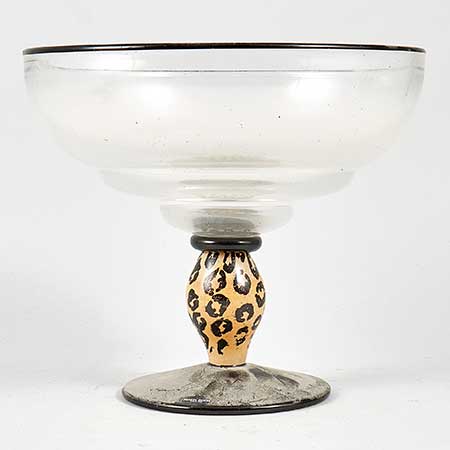 Kjell Engman Kosta Boda Safari Footed bowl. Model 59416. Height 30 cm