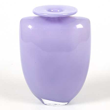 Kjell Engman Kosta Boda Swing Purple vase. Model 48893. Height 24 cm