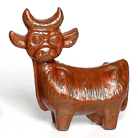 Lars Bergsten Eskilstuna Figurine Cow, height 19 cm