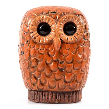 Lars Bergsten Eskilstuna Figurine Owl, height 14 cm