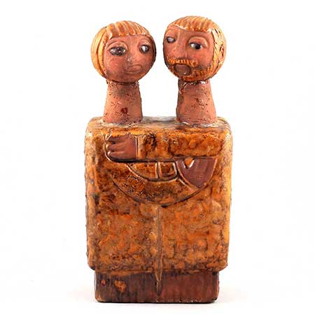 Lars Bergsten Eskilstuna Figurine Standing Couple, height 27 cm
