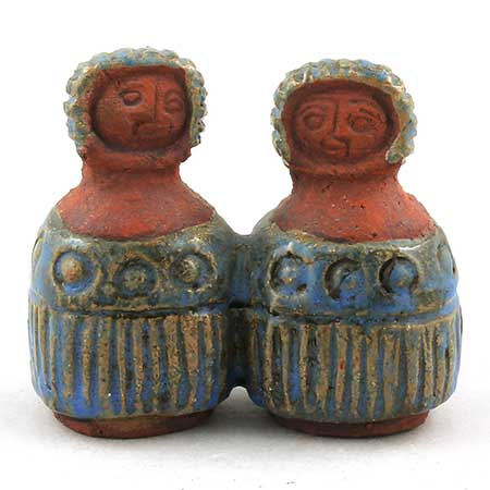 Lars Bergsten Eskilstuna Figurine Two People, height 10 cm