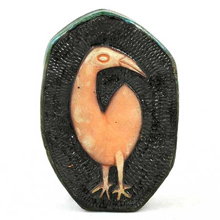 Lars Bergsten Eskilstuna Wall Plaque Bird, height 16 cm