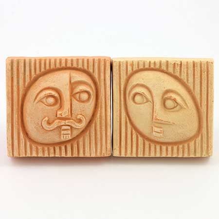 Lars Bergsten Eskilstuna Wall Plaque People, length 9 cm