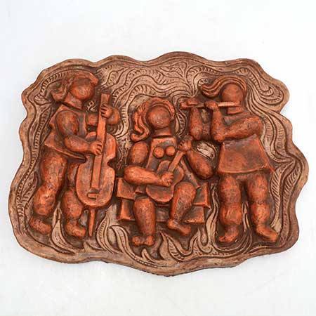 Lars Bergsten Eskilstuna Wall Plaque People, width 42 cm
